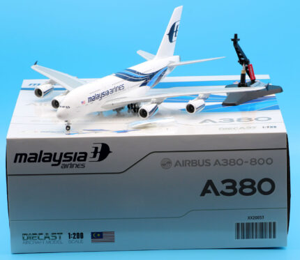 On Sale: JC Wings 1:200 XX20057 Malaysia Airlines Airbus A380 Diecast Aircraft Jet Model Reg:9M-MNB With Stand