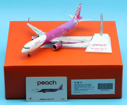 On Sale: JC Wings 1:200 EW221N014 Peach Airlines Airbus A321NEO Diecast Aircraft Jet Model Reg:JA901P With Stand