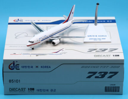 On Sale: JC Wings 1:200 LH2428  Korea Air Force Boeing B737-300 Diecast Aircraft Jet Model Reg:85101 With Stand