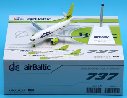 On Sale: JC Wings 1:200 XX20239 Air Baltic Boeing B737-500 Diecast Aircraft Jet Model Reg:YL-BBD With Stand