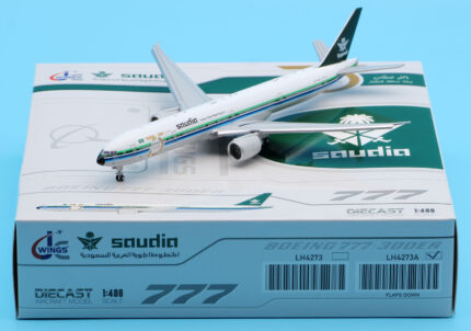 On Sale: JC Wings 1:400 LH4273A Saudi Arabian Airlines “Retro Livery” Boeing B777-300ER Diecast Aircraft Jet Model Reg:HZ-AK28 Flaps Down