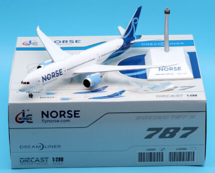 On Sale: JC Wings 1:200 LH2339 Norse Atlantic Airways Boeing 787-9 Diecast Aircraft Jet Model Reg:LN-LNO With Stand