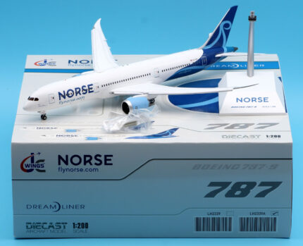 On Sale: JC Wings 1:200 LH2339A Norse Atlantic Airways Boeing 787-9 Diecast Aircraft Jet Model Reg:LN-LNO Flaps Down With Stand