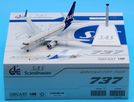 On Sale: JC Wings 1:200 XX20107 Scandinavian Airlines SAS "StarAlliance" Boeing 737-700 Diecast Aircraft Model Reg:SE-RJX With Stand