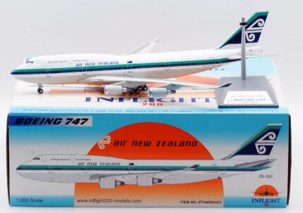 On Sale: IF744NZ0423 INFLIGHT 1:200 Air New Zealand Boeing B747-400 Diecast Aircraft Jet Model Reg:ZK-SUI With Stand