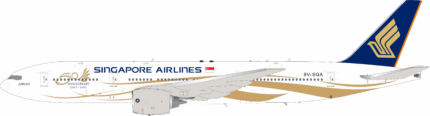 Pre-Order: B-777-SQ-SQA B-Models 1:200 Singapore Airlines Boeing 777-212/ER Diecast Aircraft Model Reg: 9V-SQA With Stand